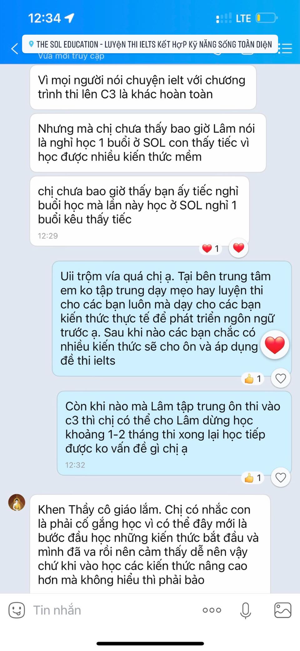 Feedback phu huynh